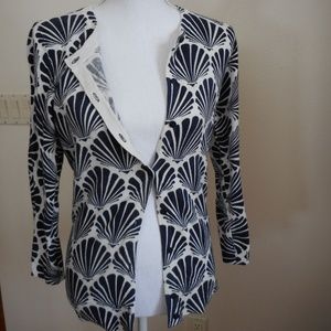 Merona Sweater, Navy and White, SZ S